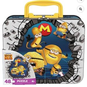 Despicable Me Minions 48-Piece Puzzle in Tin with Handle, for Families and Kids